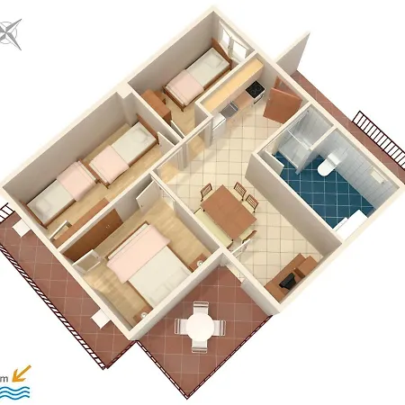 By The Sea Podaca, Makarska - 2695 Apartment Podaca